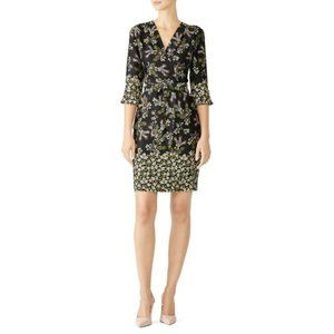 Slate & Willow Garden Floral Tie Dress Surplice 4